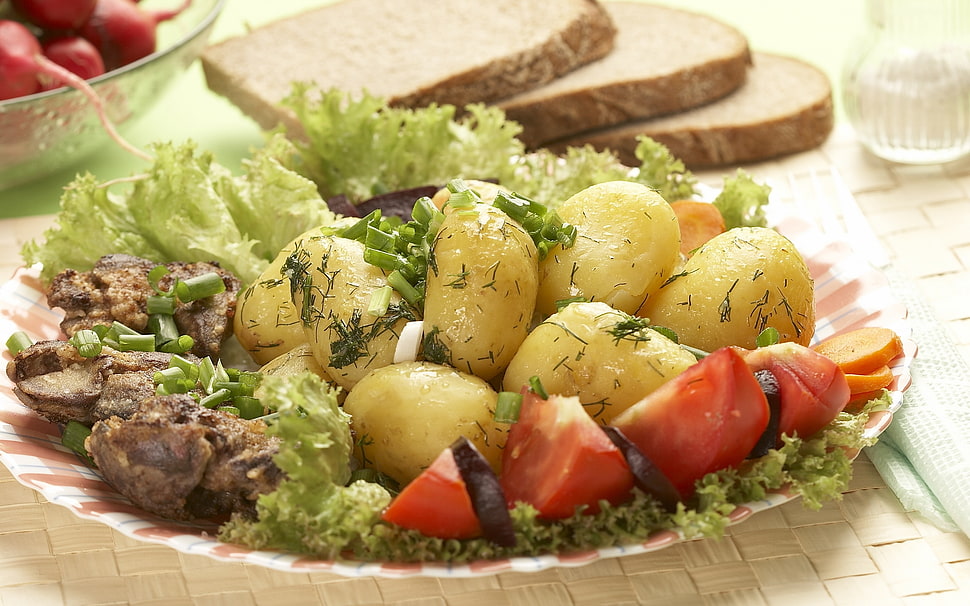 potato salad dish HD wallpaper