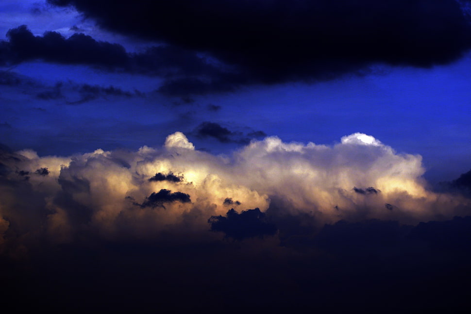 white clouds HD wallpaper