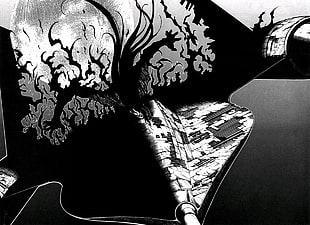 gray monster illustration, Alucard, Hellsing, vampires, Moon HD wallpaper