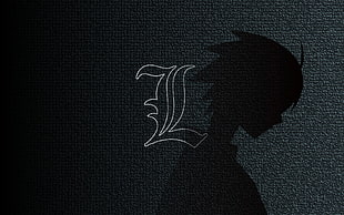 Deathnote L logo, Death Note, Lawliet L
