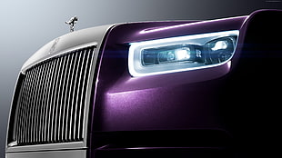 purple Rolls Royce Phantom HD wallpaper