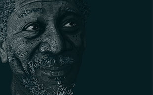 Morgan Freeman portrait HD wallpaper