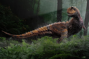 brown and gray dinosaur screenshot