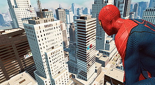 Spider-Man looking downward HD wallpaper