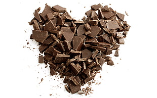 heart-shape chocolate bars HD wallpaper