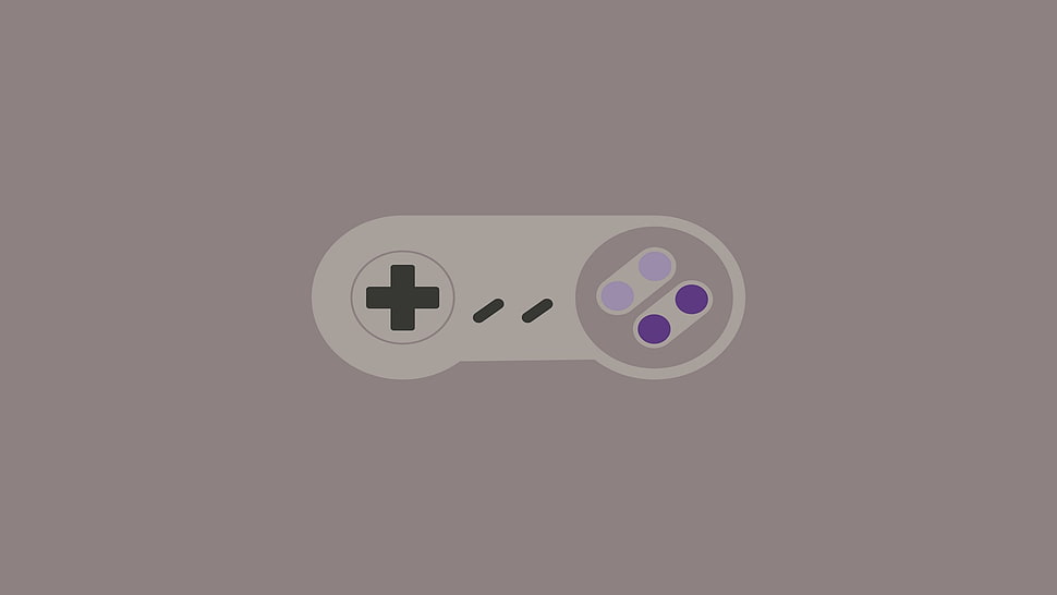 SNES game controller illustration, Super Nintendo HD wallpaper