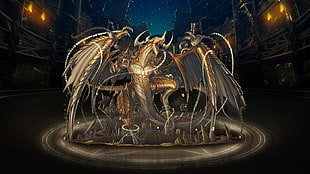 brown dragon character digital wallpaper, dragon, Tower of Saviors