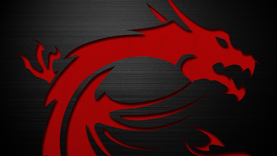 red dragon logo HD wallpaper