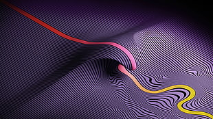 abstract, 3D, wavy lines, Tame Impala  HD wallpaper
