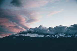 white cloud, Mountains, Clouds, Peaks HD wallpaper