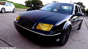 black Mercedes-Benz sedan, Volkswagen Bora 1.8 Turbo, car