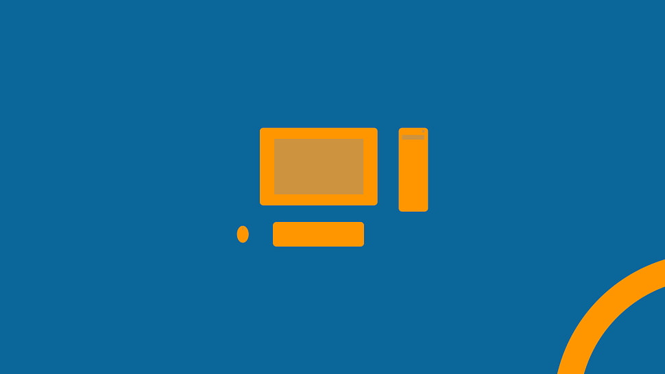 computer, simple, simple background, minimalism HD wallpaper