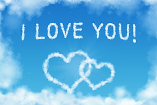 I Love You text overlay HD wallpaper