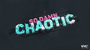 black background with so damn chaotic text overlay HD wallpaper