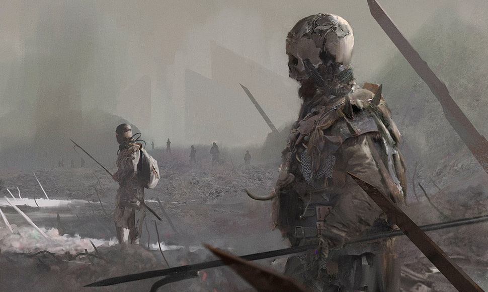 game application wallpaper, futuristic, sword HD wallpaper
