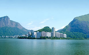 landscape photograph of city buildings and mountain
