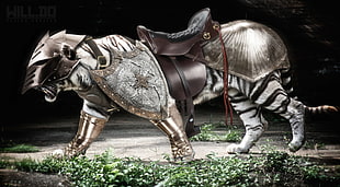 game application screenshot, animals, armor, tiger, medieval