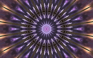 round purple and white digital wallpaper