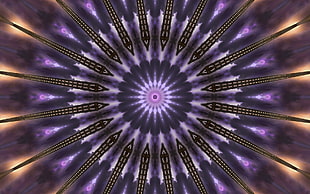 round purple and white digital wallpaper