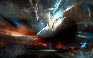 Ball,  Lines,  Background,  Dark