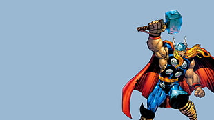Thor, artwork, simple background
