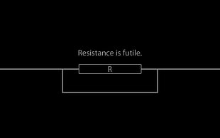 Resistance is futile. wire diagram HD wallpaper