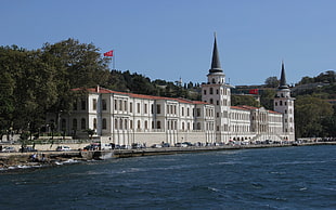 white and brown concrete building, Kuleli Askeri Lisesi, Turkey, Turkish, Istanbul