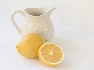 sliced lemon fruit HD wallpaper