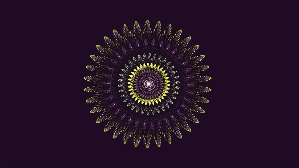 gray and yellow illustration HD wallpaper