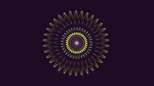 gray and yellow illustration HD wallpaper