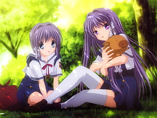 Kyou and Ryou Fujibayashi anime HD wallpaper