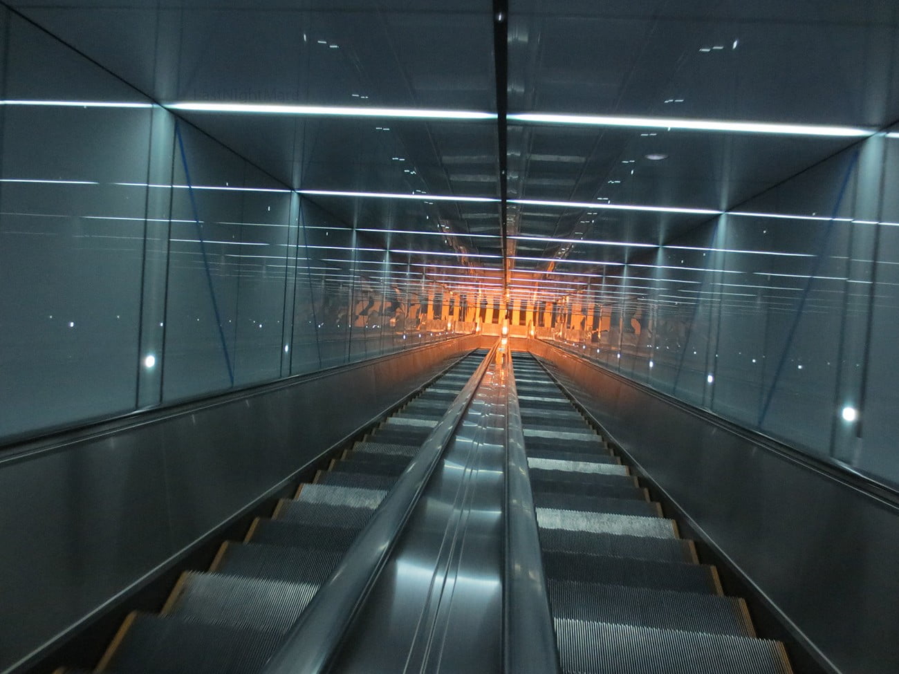 photography of escalator