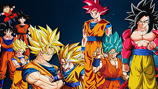 Son Goku Super Saiyan illustration, Dragon Ball, anime, Dragon Ball Z Kai, Son Goku HD wallpaper