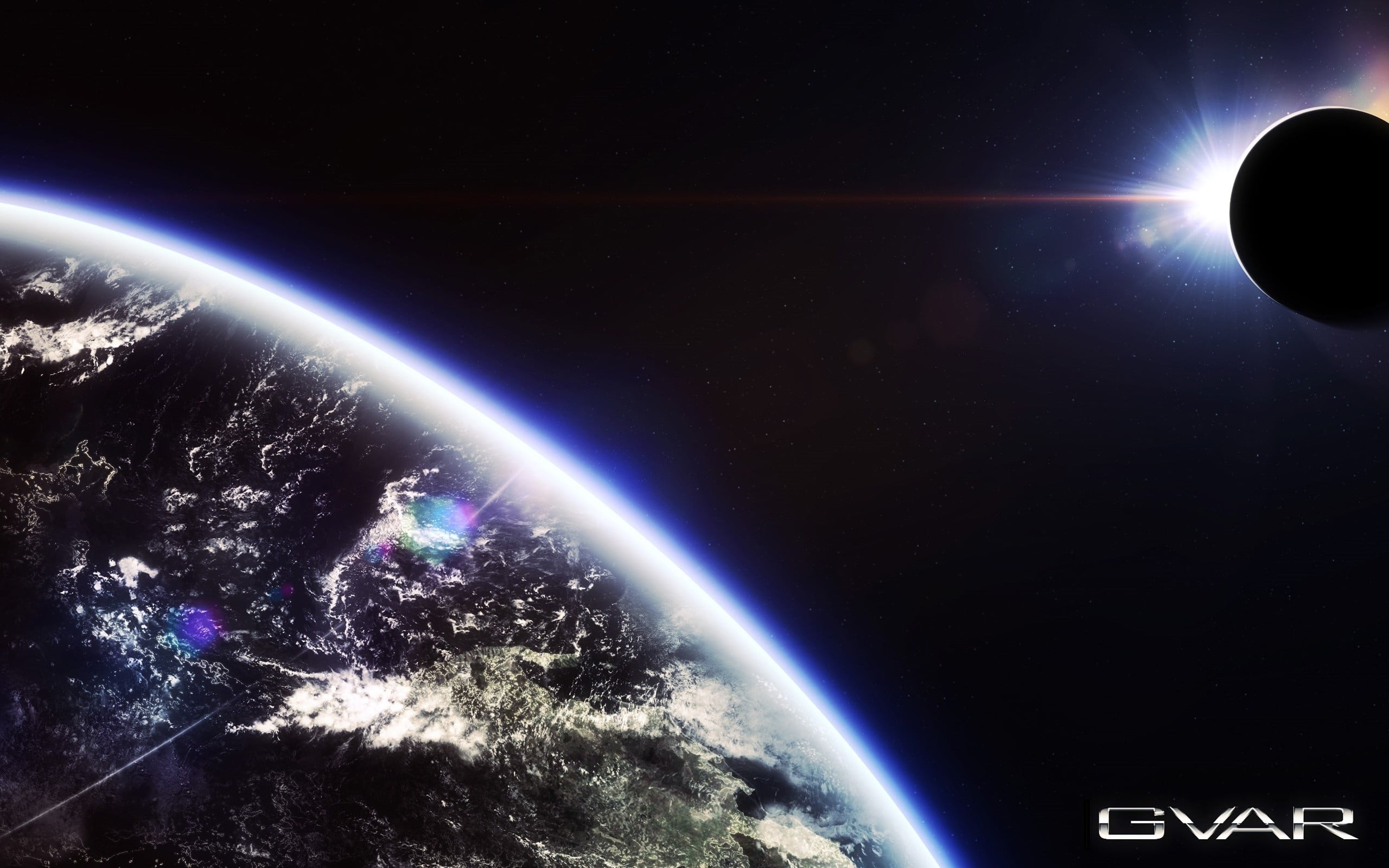 earth illustration, render, space, planet, galaxy