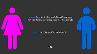 male and female illustrations with text overlay, minimalism, writing, text, humor