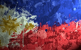 Philippine flag painting