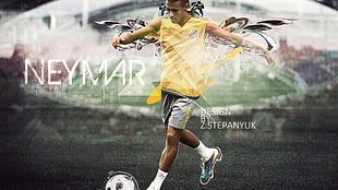 Neymar Design by Z.Stepanyuk painting, Neymar, Brazil