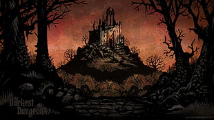 brown castle digital wallpaper, Darkest Dungeon