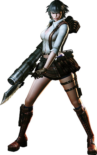 female video game character HD wallpaper