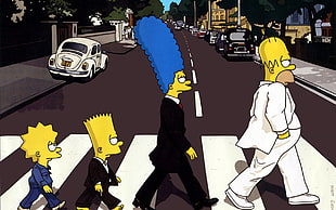 Simpson Family Abbey Road