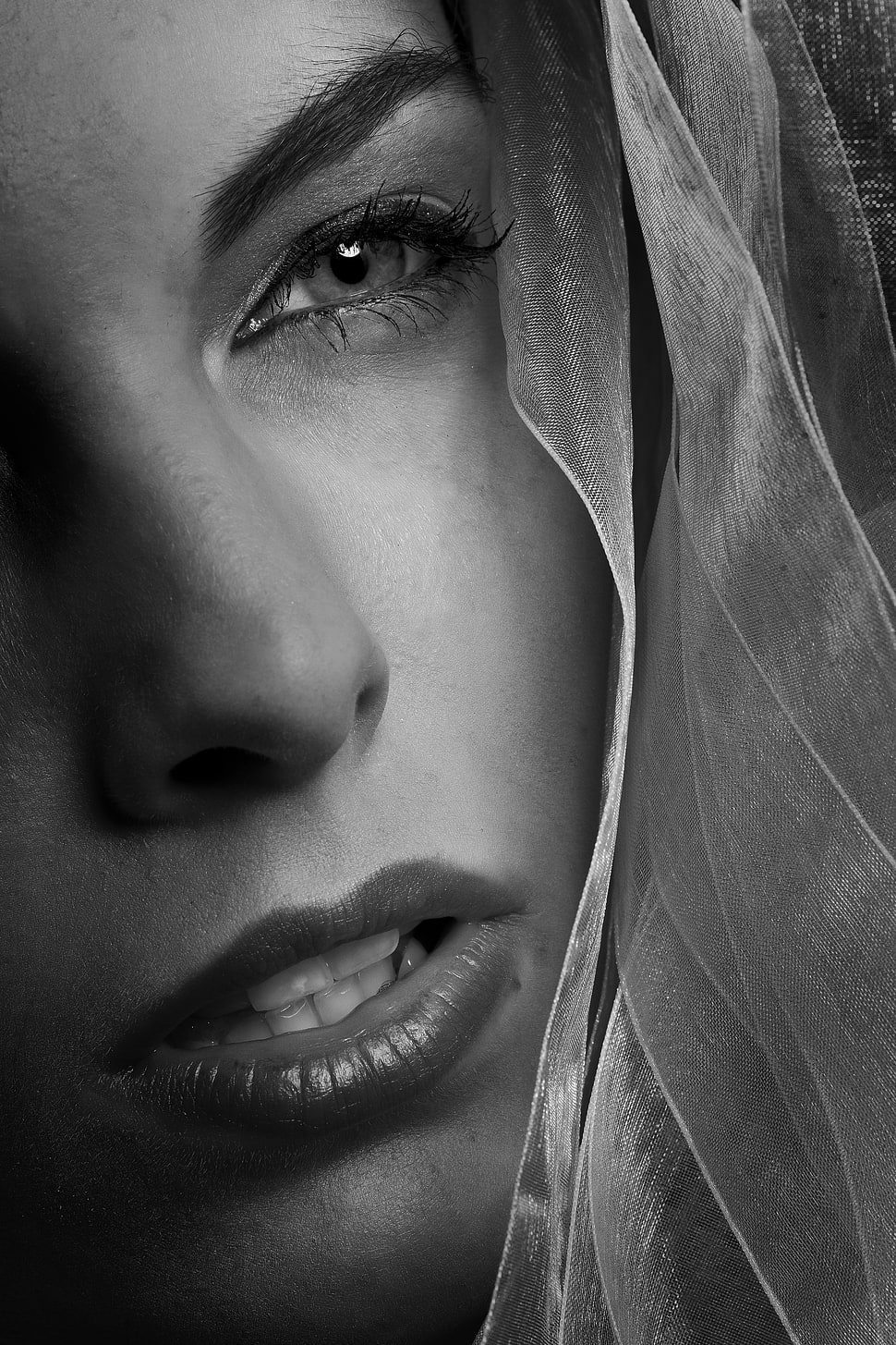 grayscale photography  of woman HD wallpaper