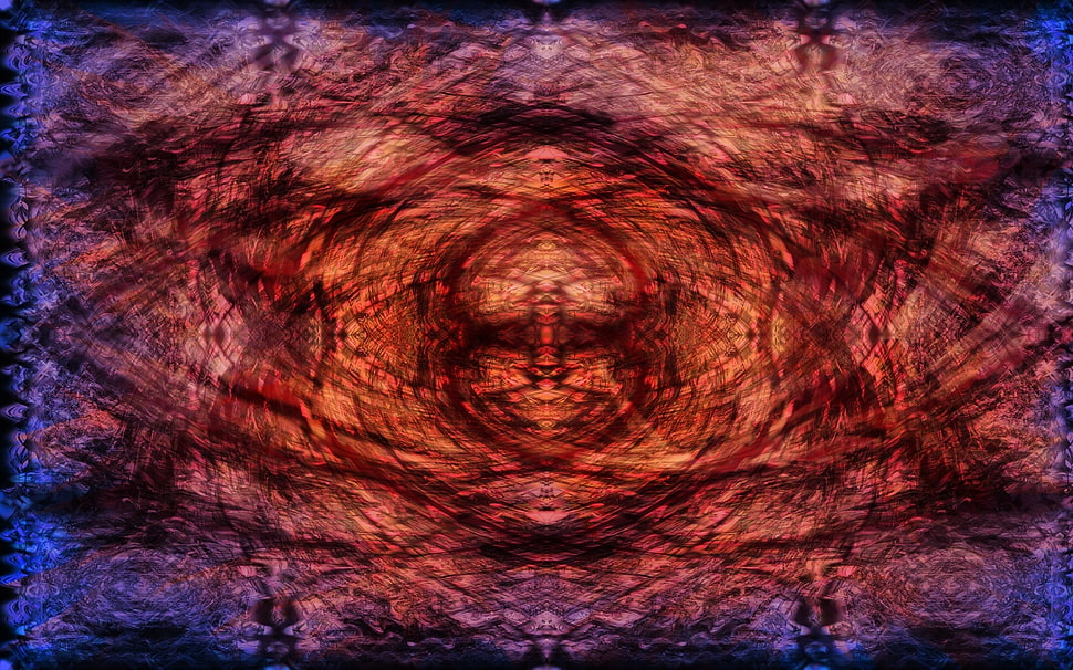red abstract painting HD wallpaper
