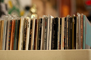 assorted book lot, music, rock & roll, vinyl, album covers