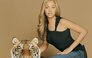 Beyonce and Tiger Photo