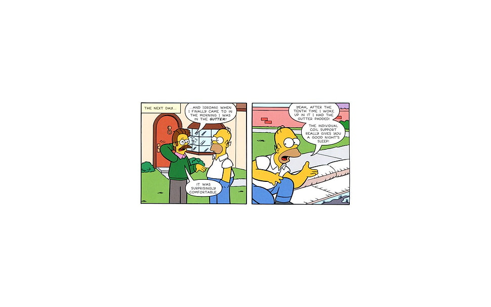 The Simpson comic collage, The Simpsons HD wallpaper