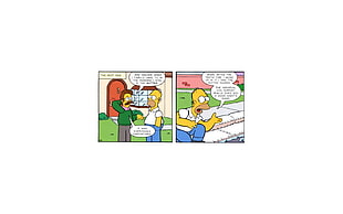 The Simpson comic collage, The Simpsons HD wallpaper