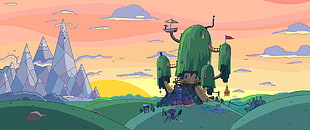 Adventure Time Tree Fort, digital art, Adventure Time HD wallpaper