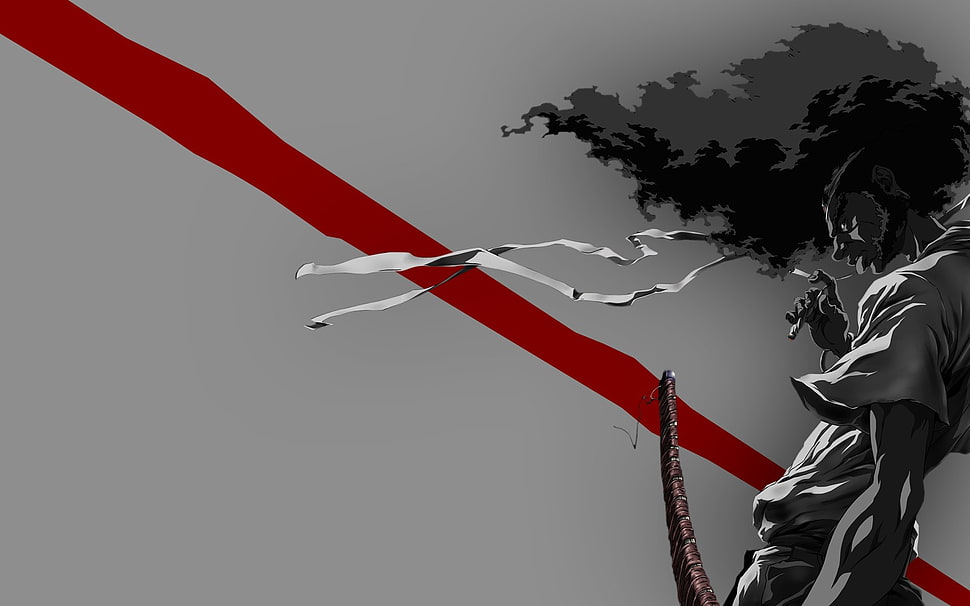 Afro Samurai digital wallpaper, Afro Samurai, anime HD wallpaper