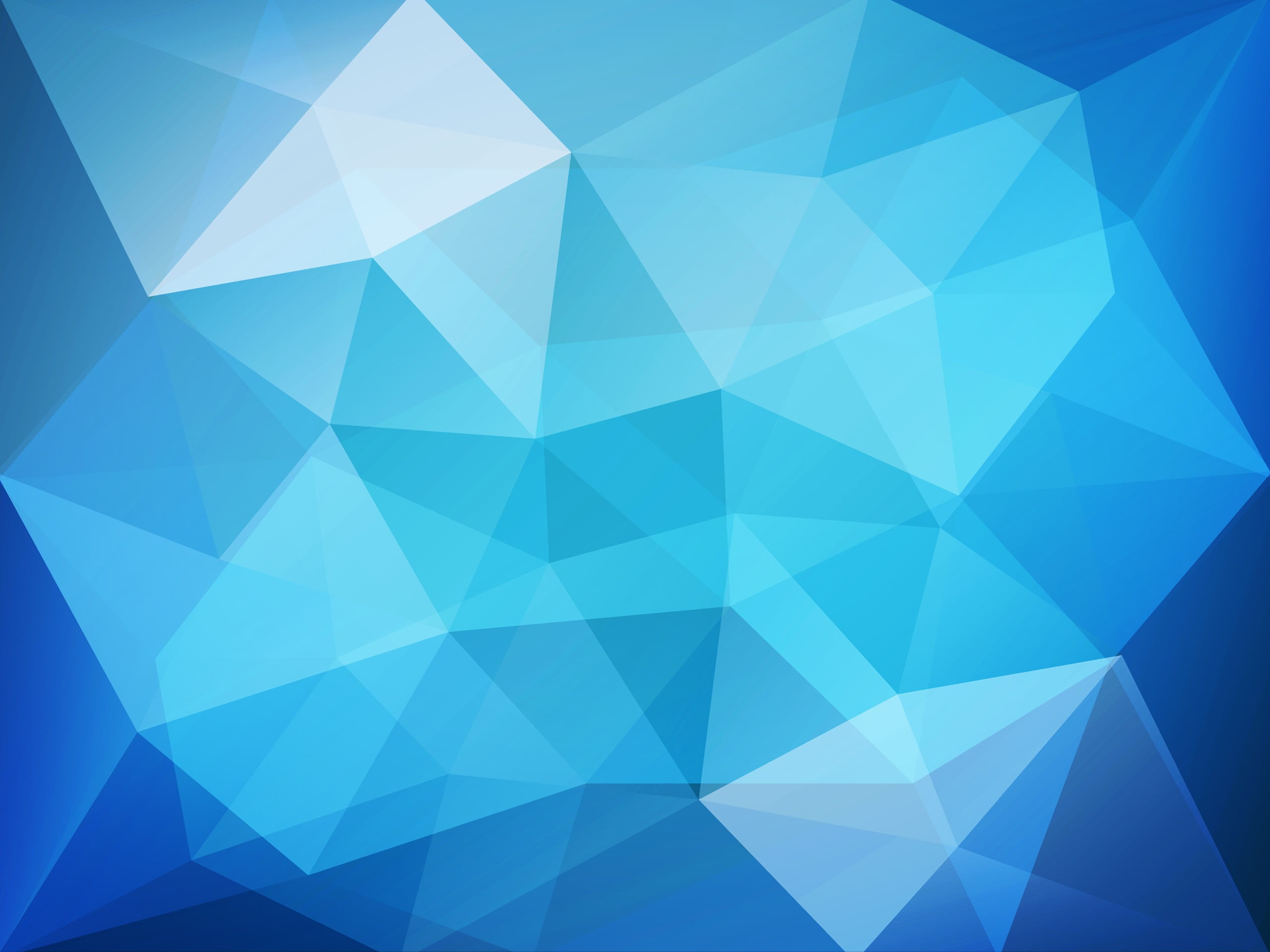 light-blue and blue digital wallpaper, low poly, blue, digital art, abstract