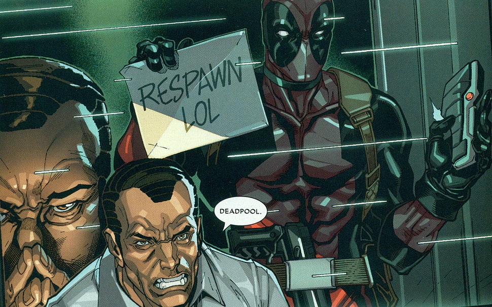 DeadPool comic book HD wallpaper